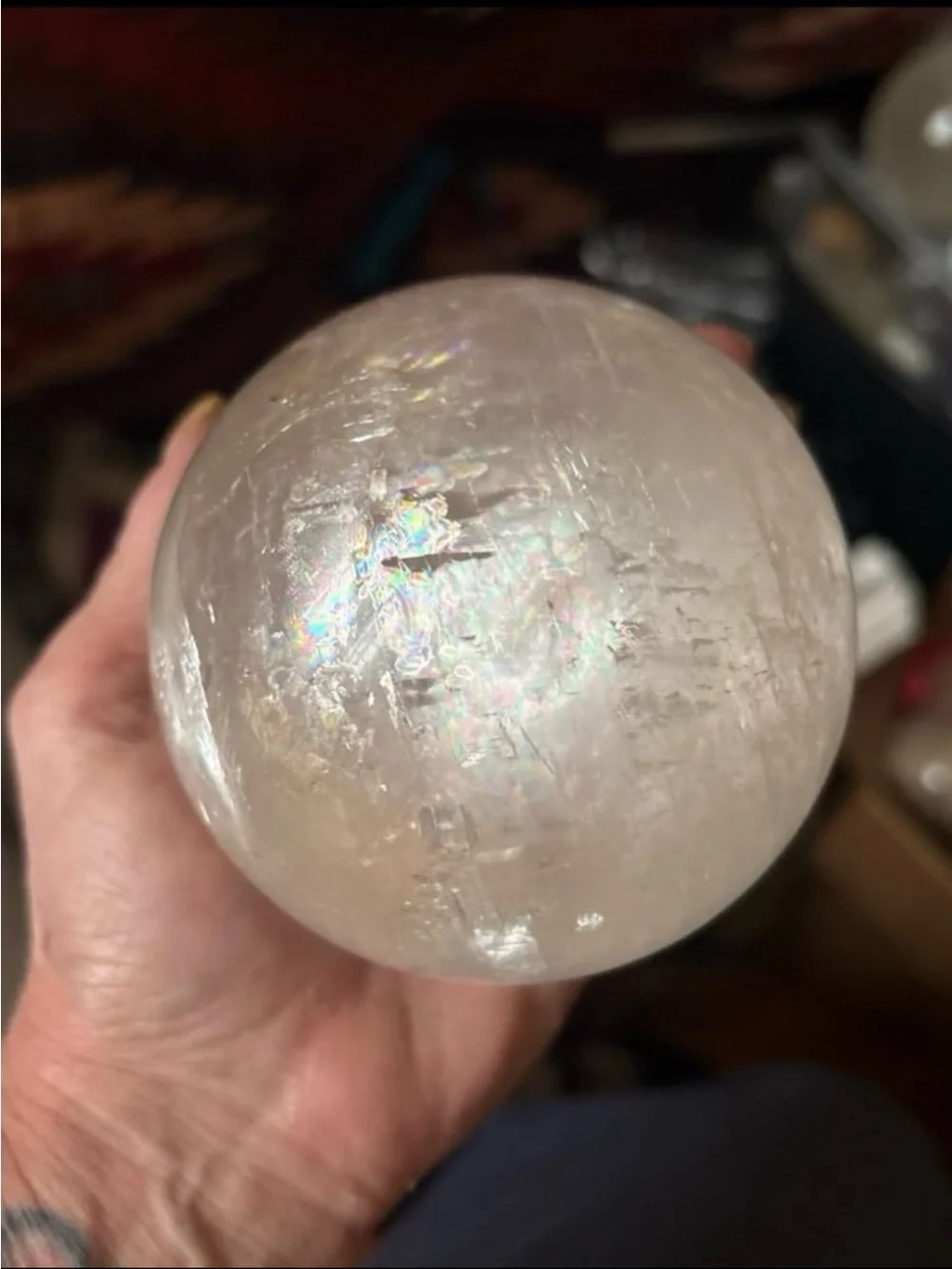 Optical Calcite Sphere over 2lbs HQ
